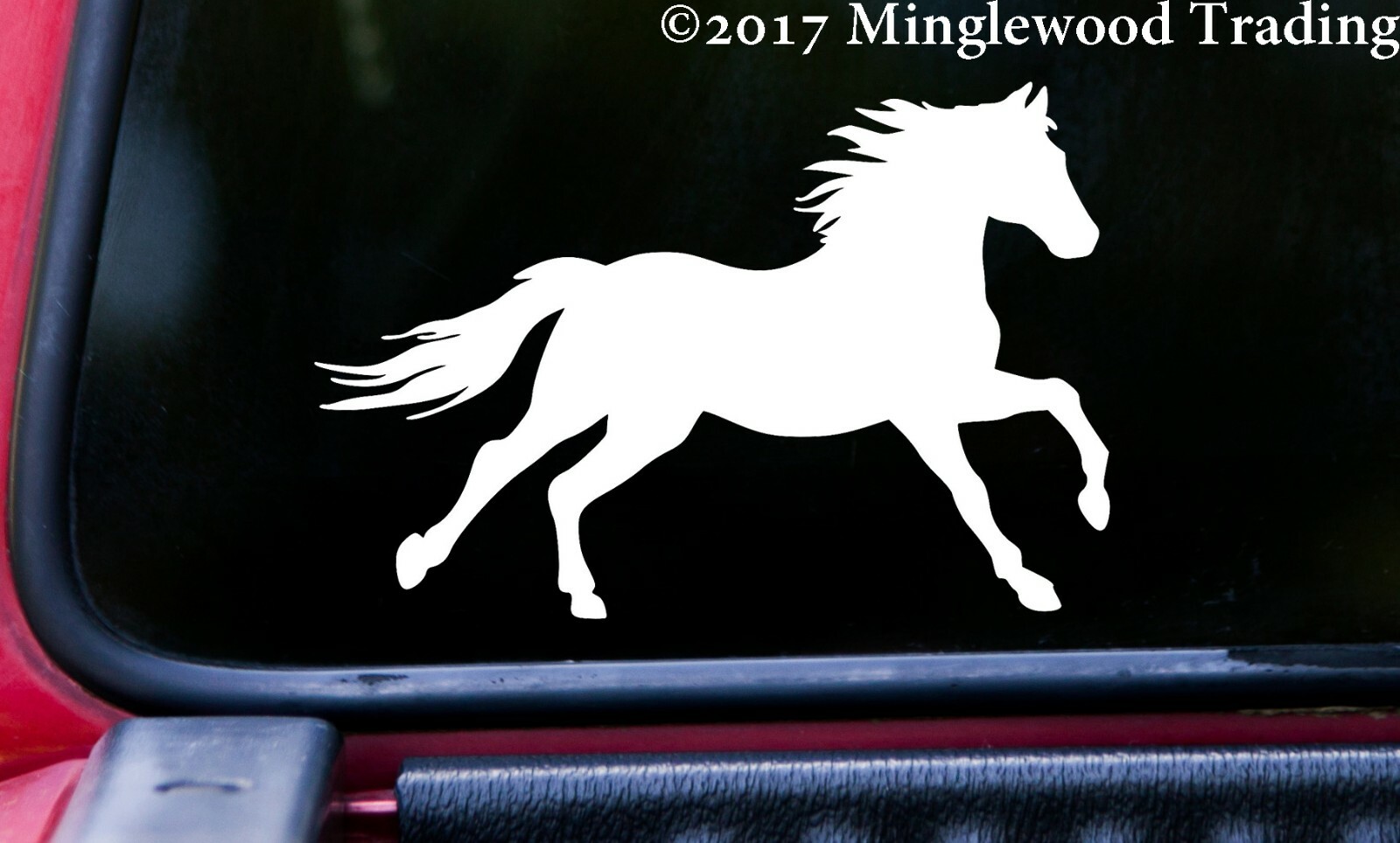 Horse Vinyl Decal V2 | Running Farm Mane Tail Equestrian Riding Die Cut Sticker
