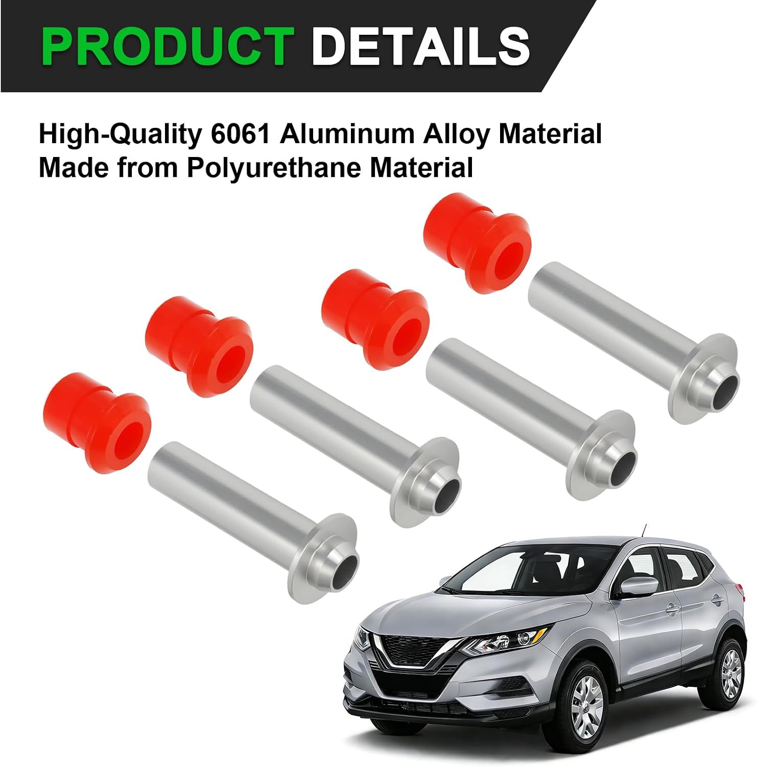 8PCS Front Subframe Bushing Upgrade Kit – More Durable Engine Cradle Front Subfr