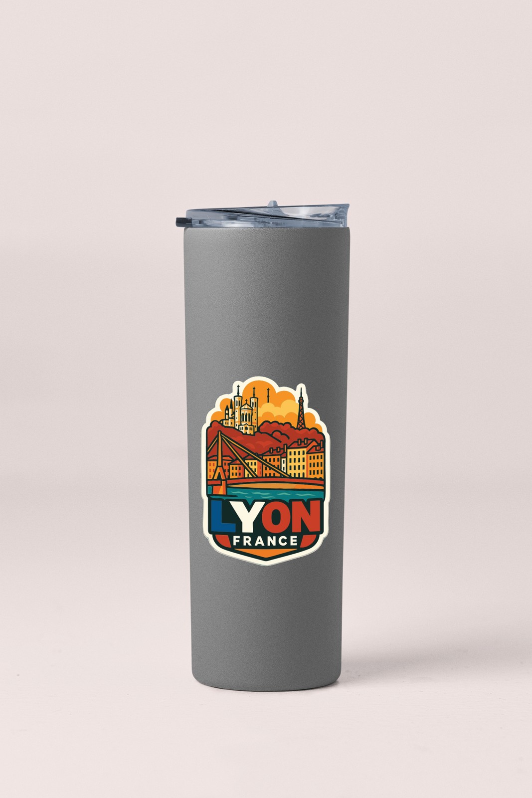 Lyon France Sticker Decal Vinyl Die-Cut City Skyline Landmark Design