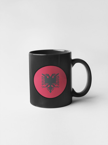 Albania Flag Circle Sticker Decal
