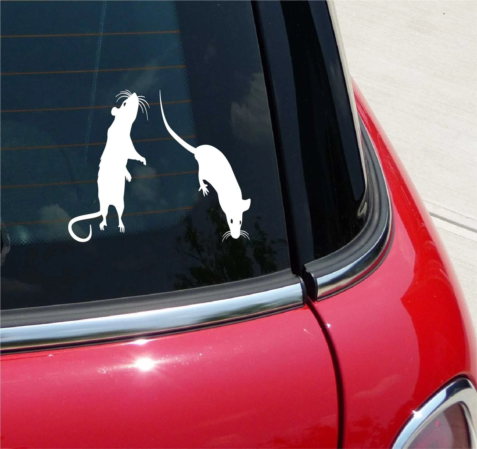 MICE DUAL MOUSE GRAPHIC DECAL STICKER ART CAR WALL DECOR