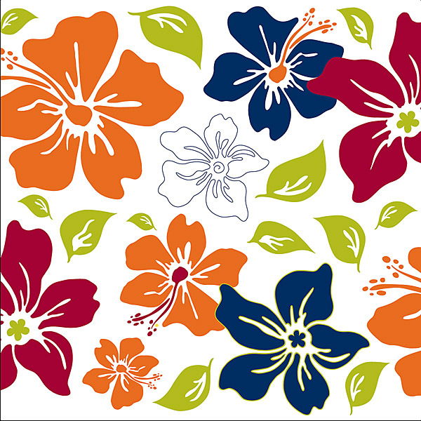Wall Pops Tropical Island Fusion Squares Stickers Decals WPB90258