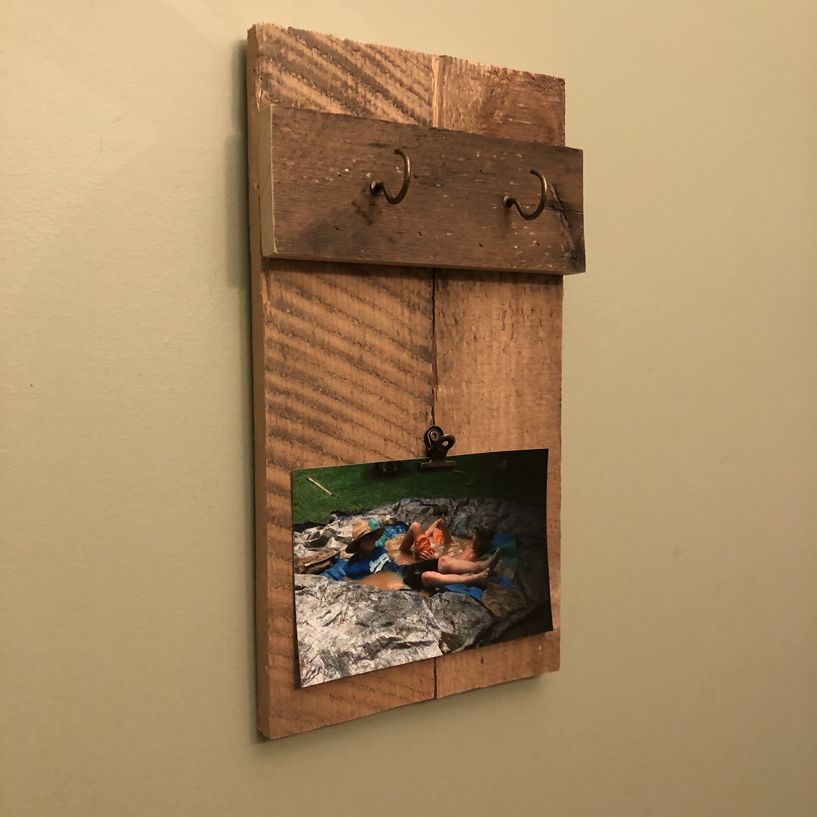 PALLET WOOD Key Holder Picture Frame