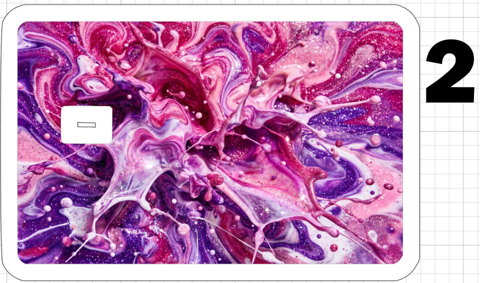 Paint Splash Credit Debit ATM Card Skin Sticker Gold Silver Black White Copper