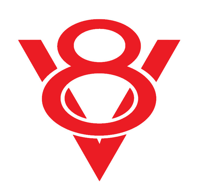 V8, V EIGHT , ENGINE, Decal Stickers for Cars, Windows, Laptops, Wall, Tablets