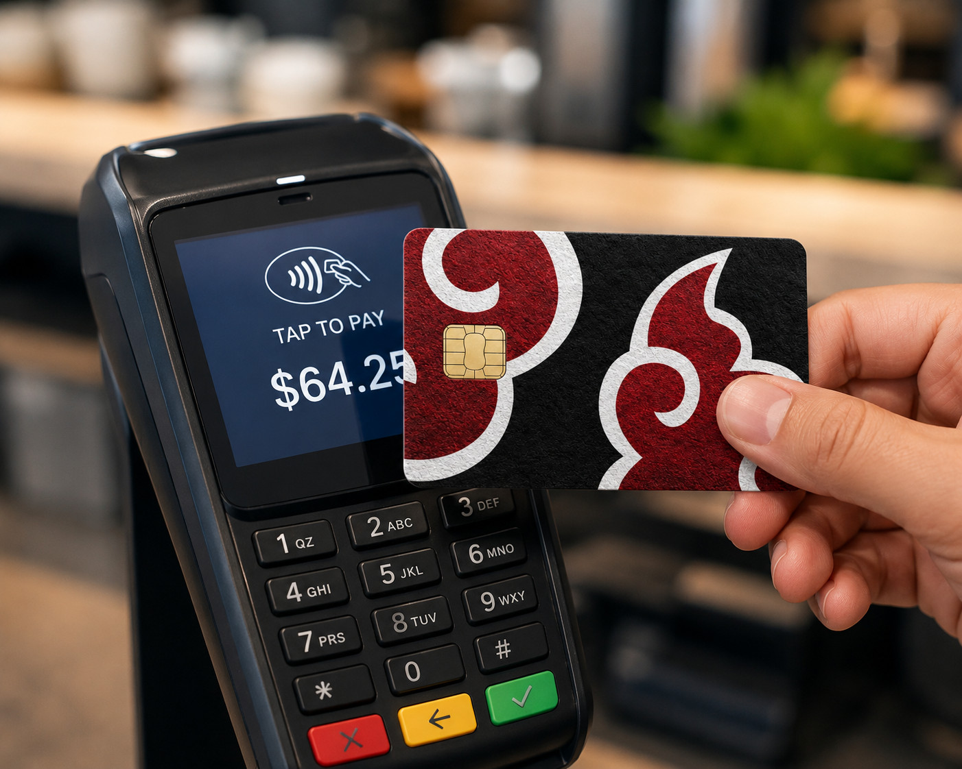 Akatsuki Cloud Credit Card Skin Naruto Anime Debit Card Sticker
