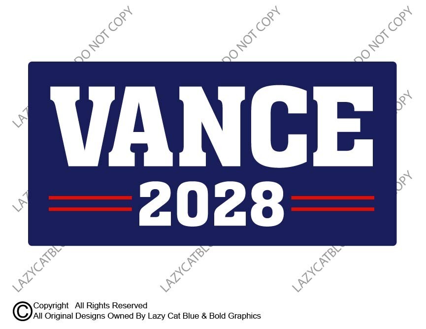 Vance 2028 Decal Sticker MAGA Garbage 2024 Election America Trump JD Red Wave VP