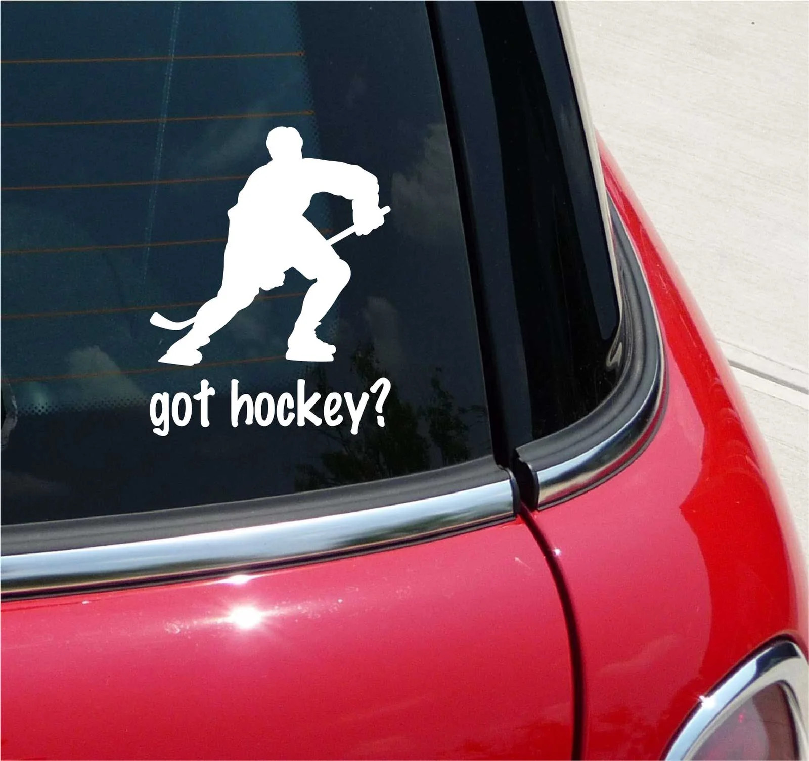 GOT HOCKEY? ICE STICK PUCK GRAPHIC DECAL STICKER ART CAR WALL DECOR