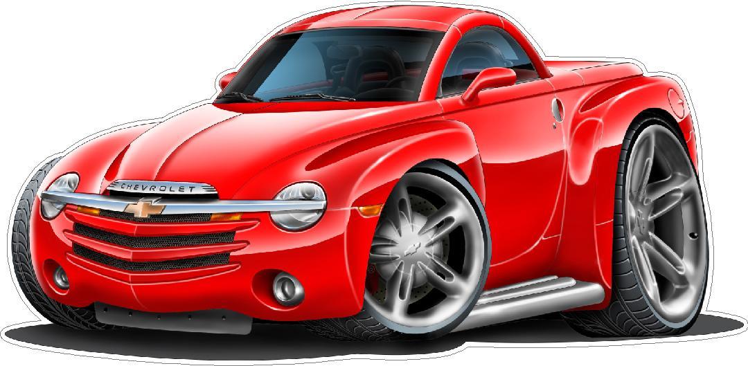 2004 Chevy SSR Hardtop or Convertible Wall Decal Game Room Graphics Garage Cling