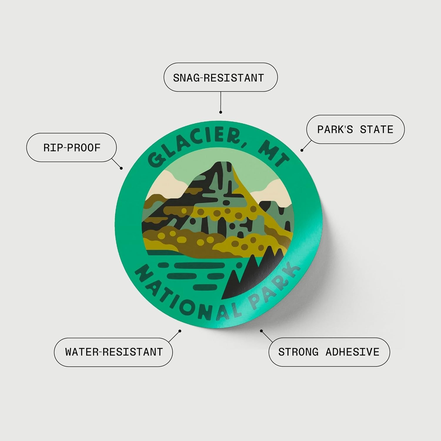 National Parks Sticker Water Bottle 32oz