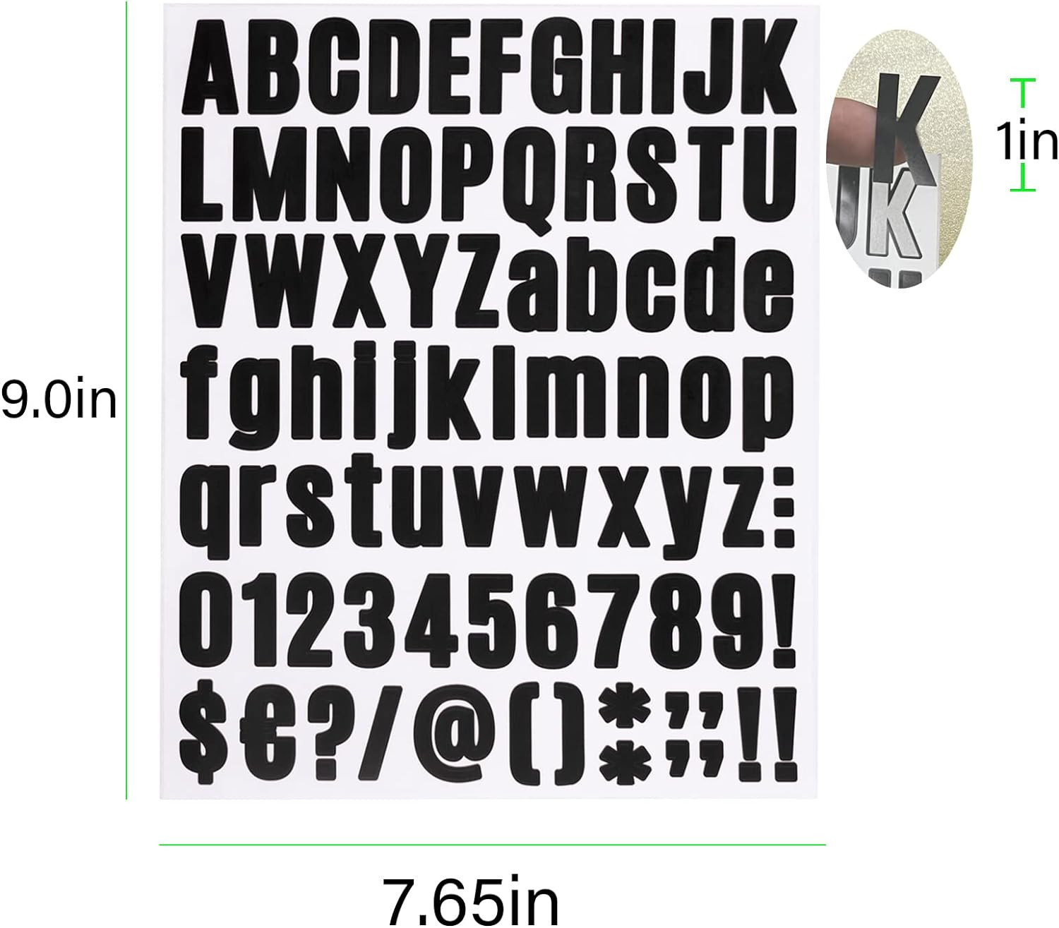 810 Piece 10 Sheet Letter Stickers – Self Adhesive Vinyl Waterproof Mailbox Numb
