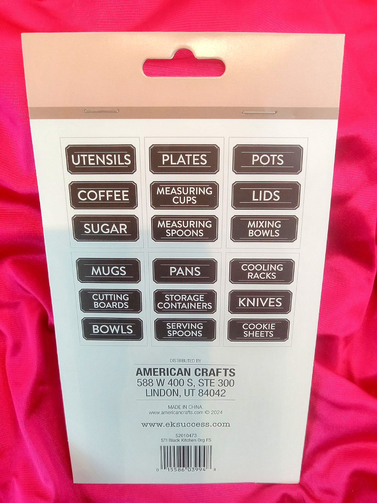 Chalk Pantry Labels: 18 Preprinted Black Peel and Stick Organization Stickers