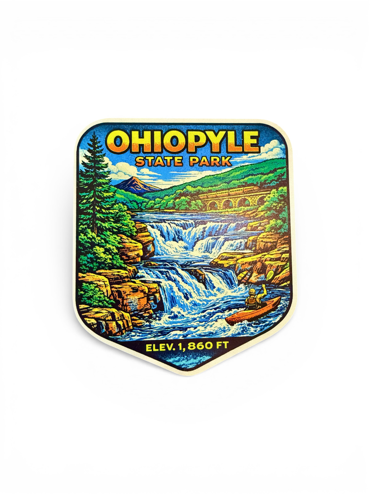 Ohiopyle State Park Sticker Various Sizes Vacation Travel Souvenir Pennsylvania