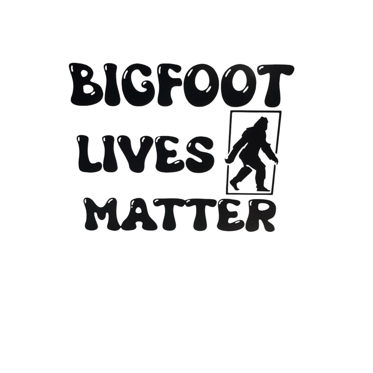 bigfoot lives matter vinyl decal for laptop cars trucks most smooth surfaces
