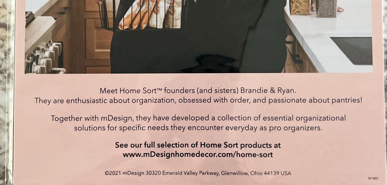 Home + Sort mDesign Pantry Label Sheets 120 Count Black W/White Lettering NIP