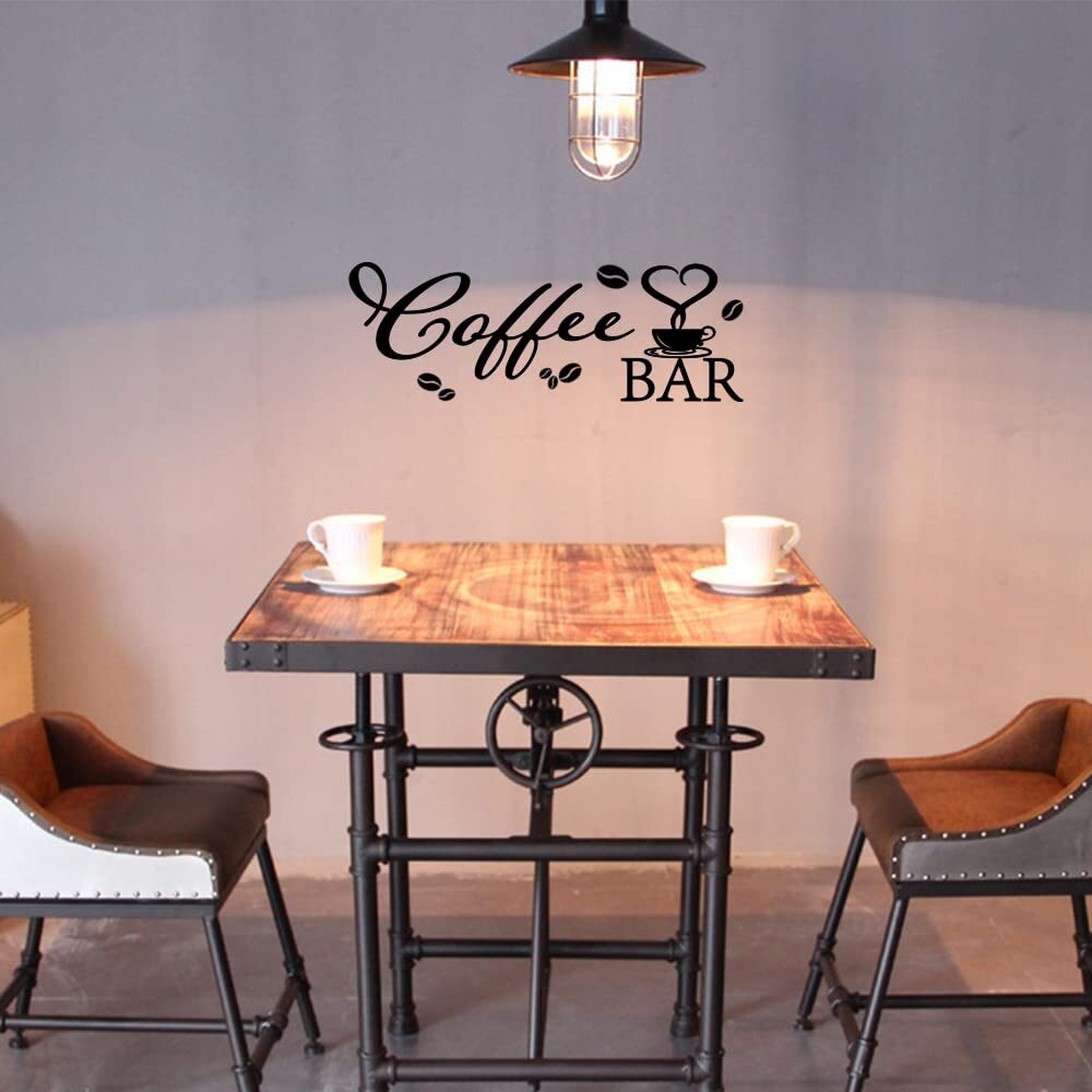Coffee Bar Rustic Metal Sign Hanging Wall Decor for Home Kitchen Cafe
