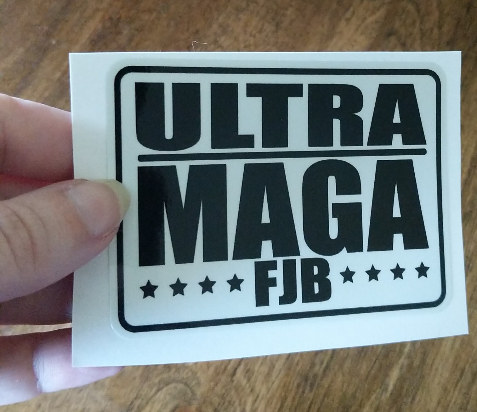 3.5" Ultra MAGA Decal Vinyl Sticker FJB Anti Biden Trump Brandon USA Stars Flag