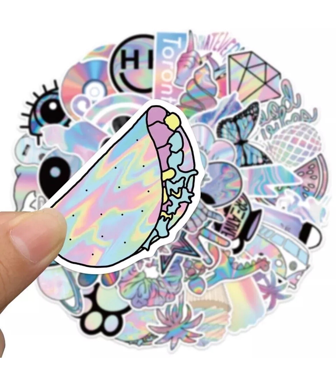 VSCO Pastel Style Stickers 50pk VSCO Cartoon Mixed Fun Random Graffiti Stickers