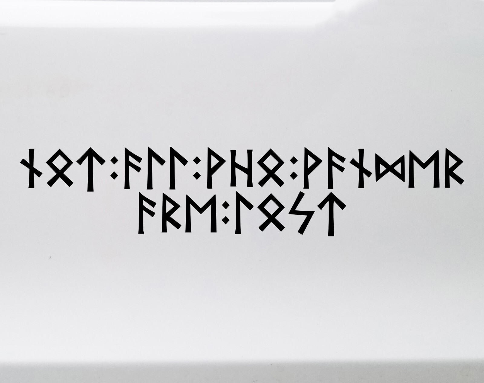 Not All Who Wander Are Lost in Viking Futhark Runes Vinyl Decal V2 Norse Nordic