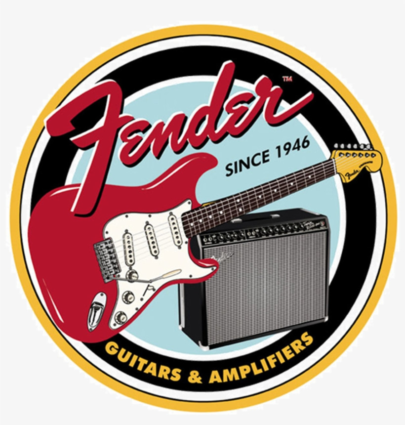 Fender guitars sticker weatherproof bumper vinyl decal