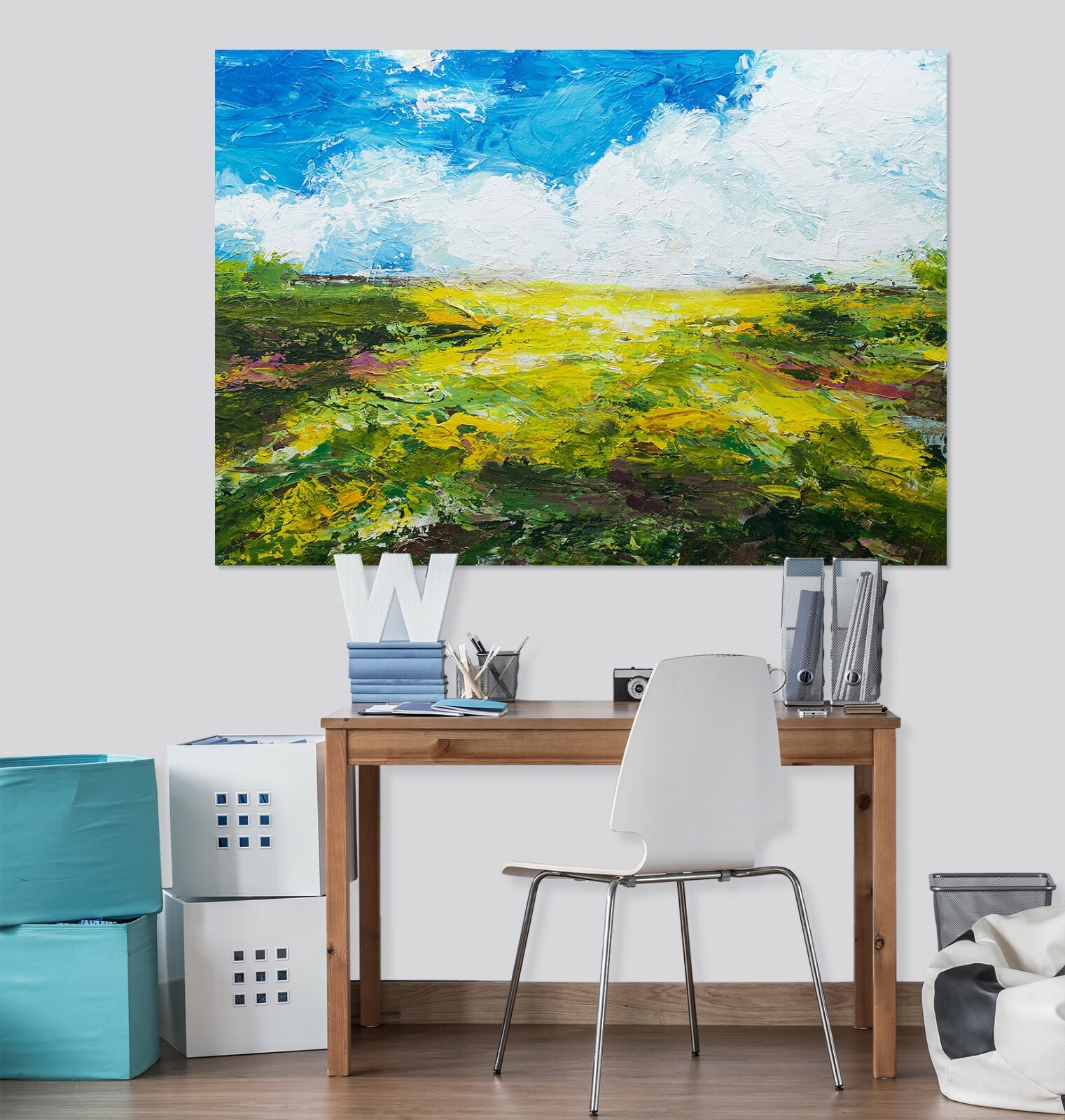 3D Blue Sky Field A141 Wall Stickers Wall Murals Wallpaper Allan P Zoe