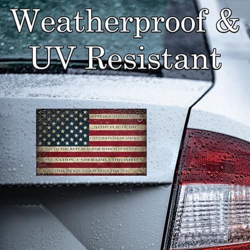 Pledge of Allegiance US United States of America USA Flag Car Truck Window De…