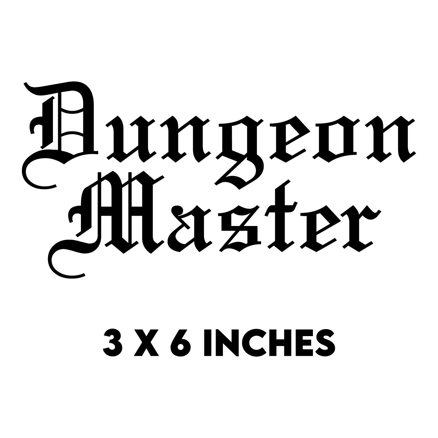Dungeon Master Custom Vinyl Decal Sticker for Car Window Laptop Gifts & More