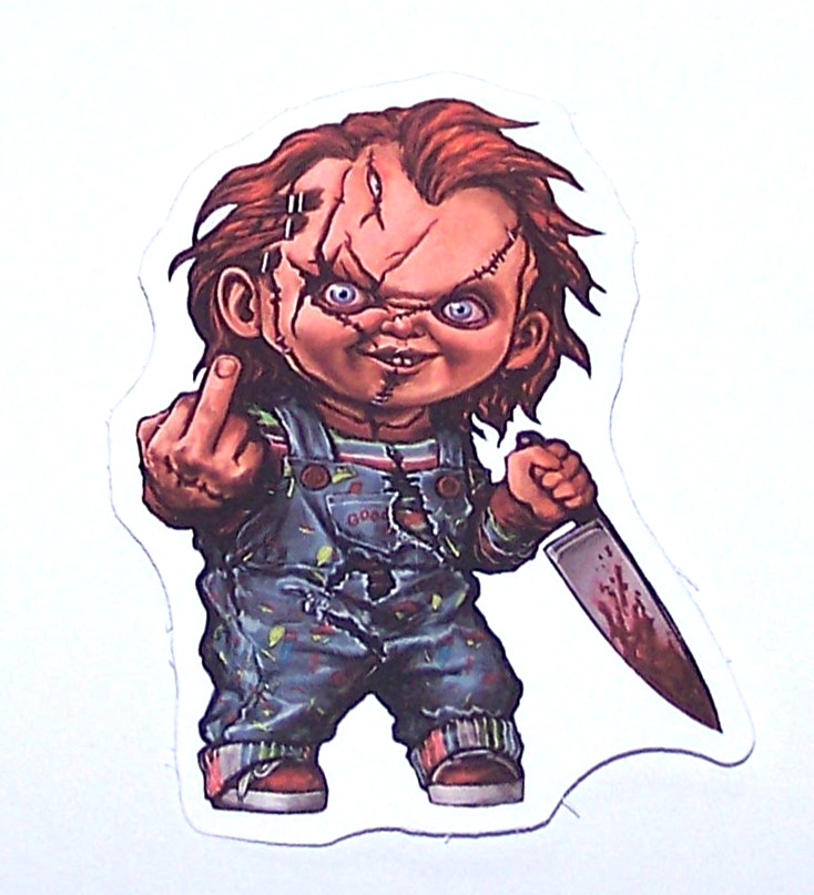 CHILD'S PLAY – Cut Sticker Decal Movie Horror Chucky Doll Film