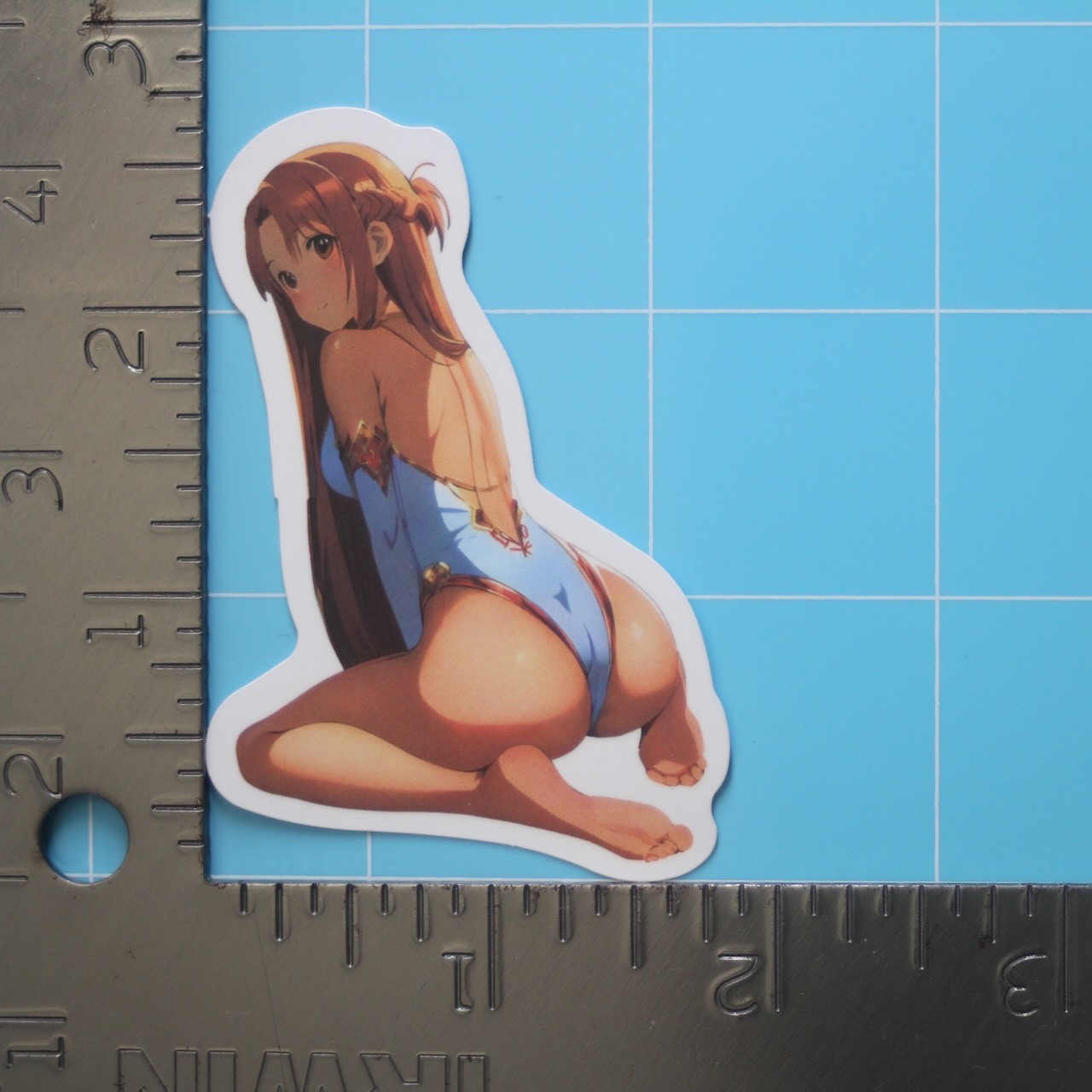 Sword Art Online Waifu Sticker (ASUNA YUUKI) Manga Anime Hentai, Gloss PVC Decal