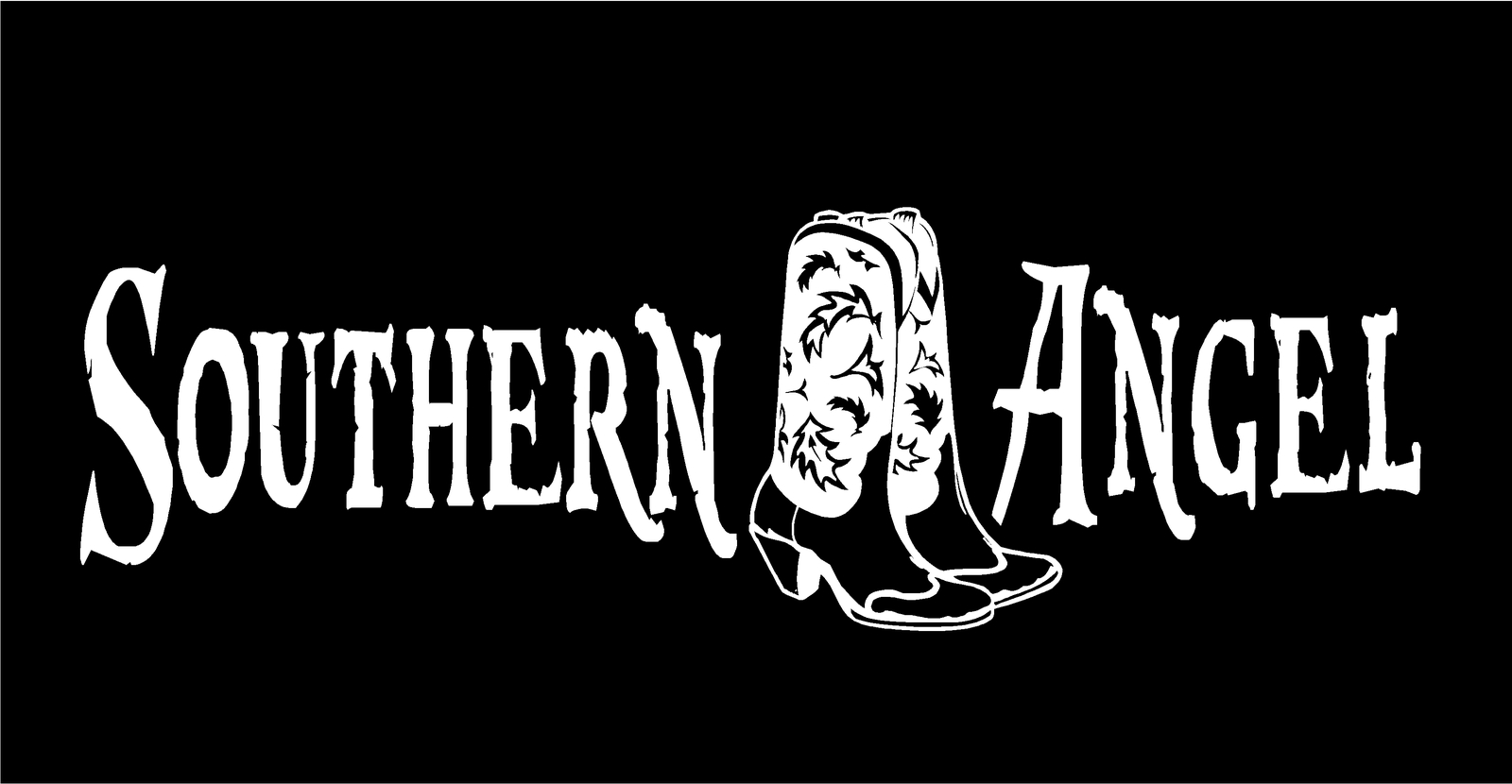 Southern Angel Decal Country Cowgirl Cowboy Boots truck vinyl window sticker