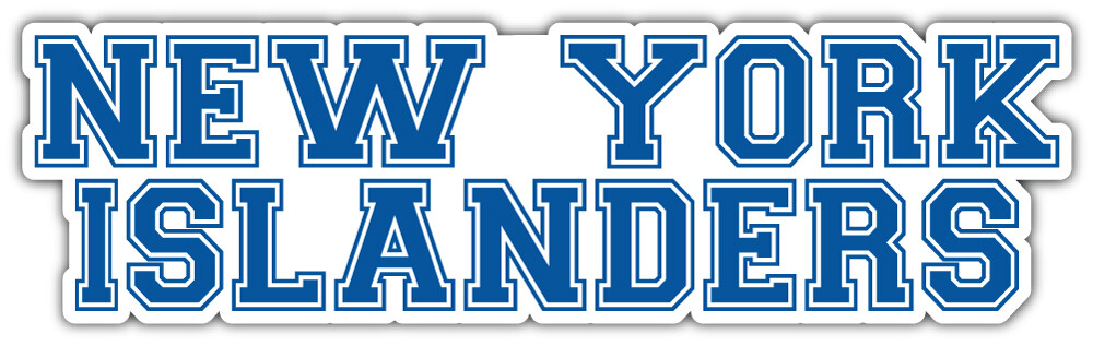 New York Islanders Slogan NHL Sport Car Bumper Sticker Decal "SIZES"