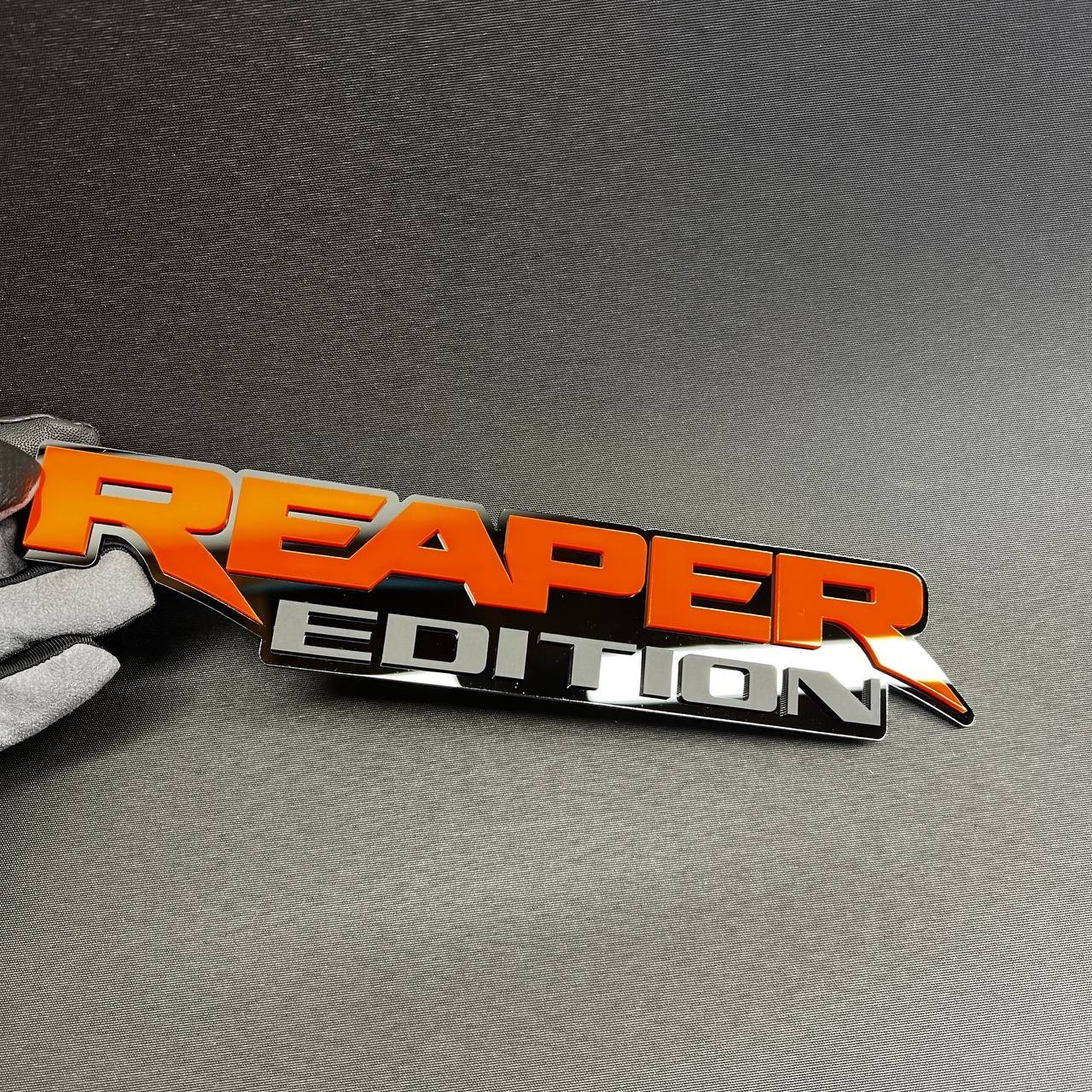 1PC REAPER EDITION Custom 3D Text Car Badge Fender Emblem Tailgate Toolbox Decal