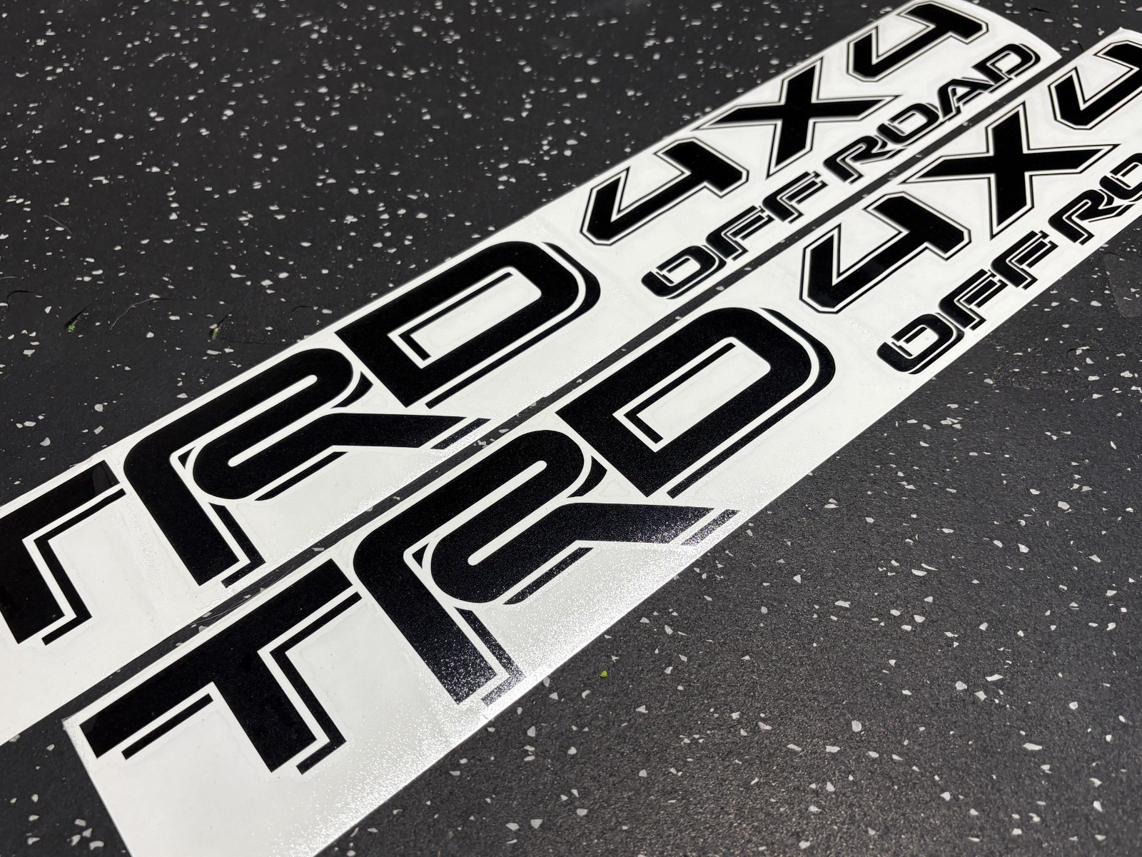 2x TRD 4×4 Off Road Black Vinyl Decal fits Tacoma Tundra Truck (Outdoor Use)