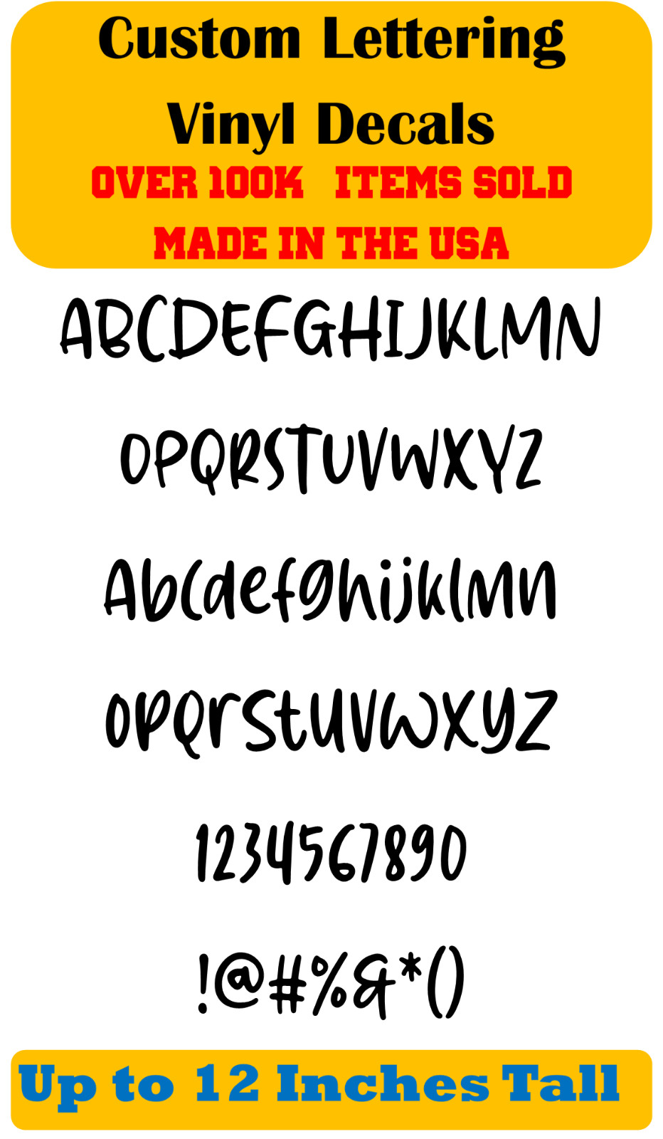 Custom Personalized Decal Vinyl Lettering Text Business Sign Graffiti Font vD