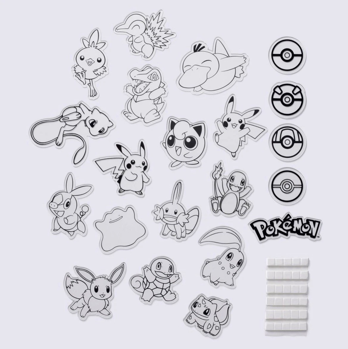 Target x Pokemon Glow In The Dark – 21 GITD Wall Stickers NIP NEW In Hand