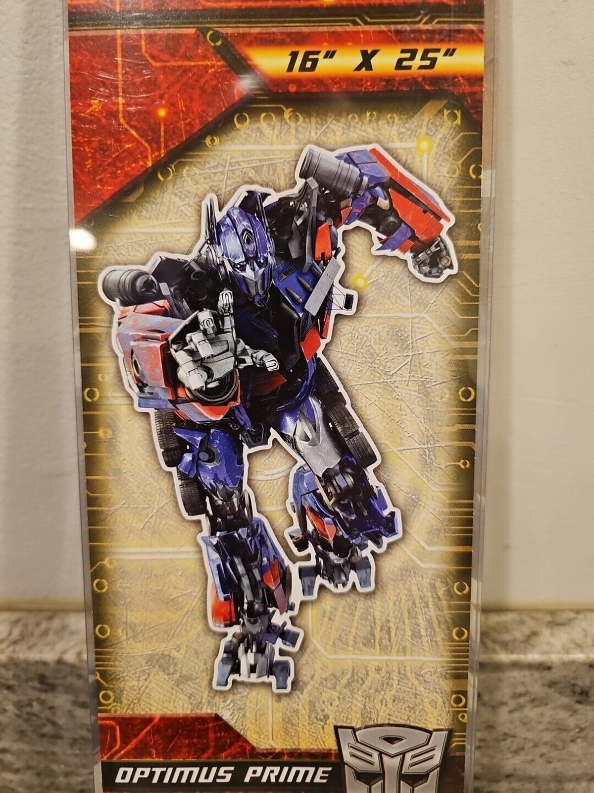 New Transformers Optimus Prime Fathead Reusable Vinyl Wall Graphic 16" x 24"