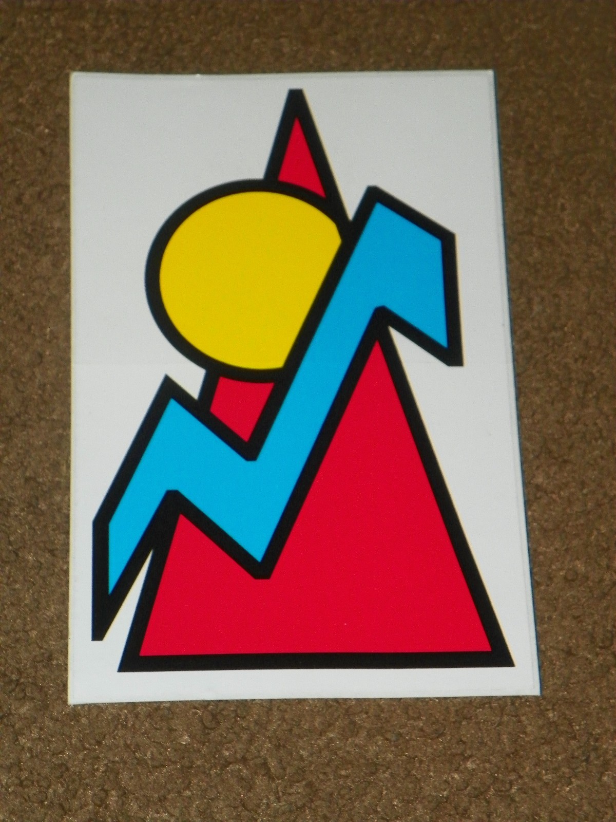 Mountain Climbing Sticker DECAL Sun Lightning Circle Triangle Arrow