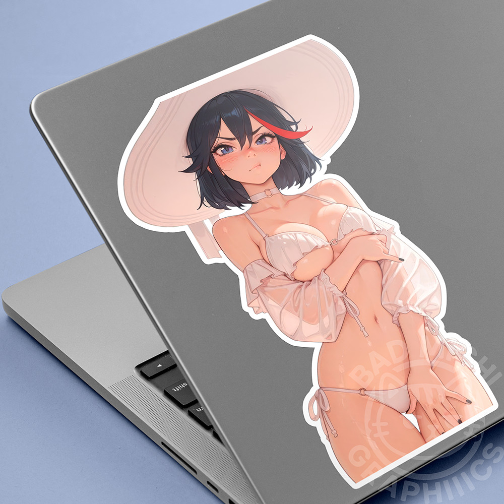 Ryuuko 5” Vinyl Sticker Waifu Anime Manga Lewd Laptop Skateboard Car Pin-Up