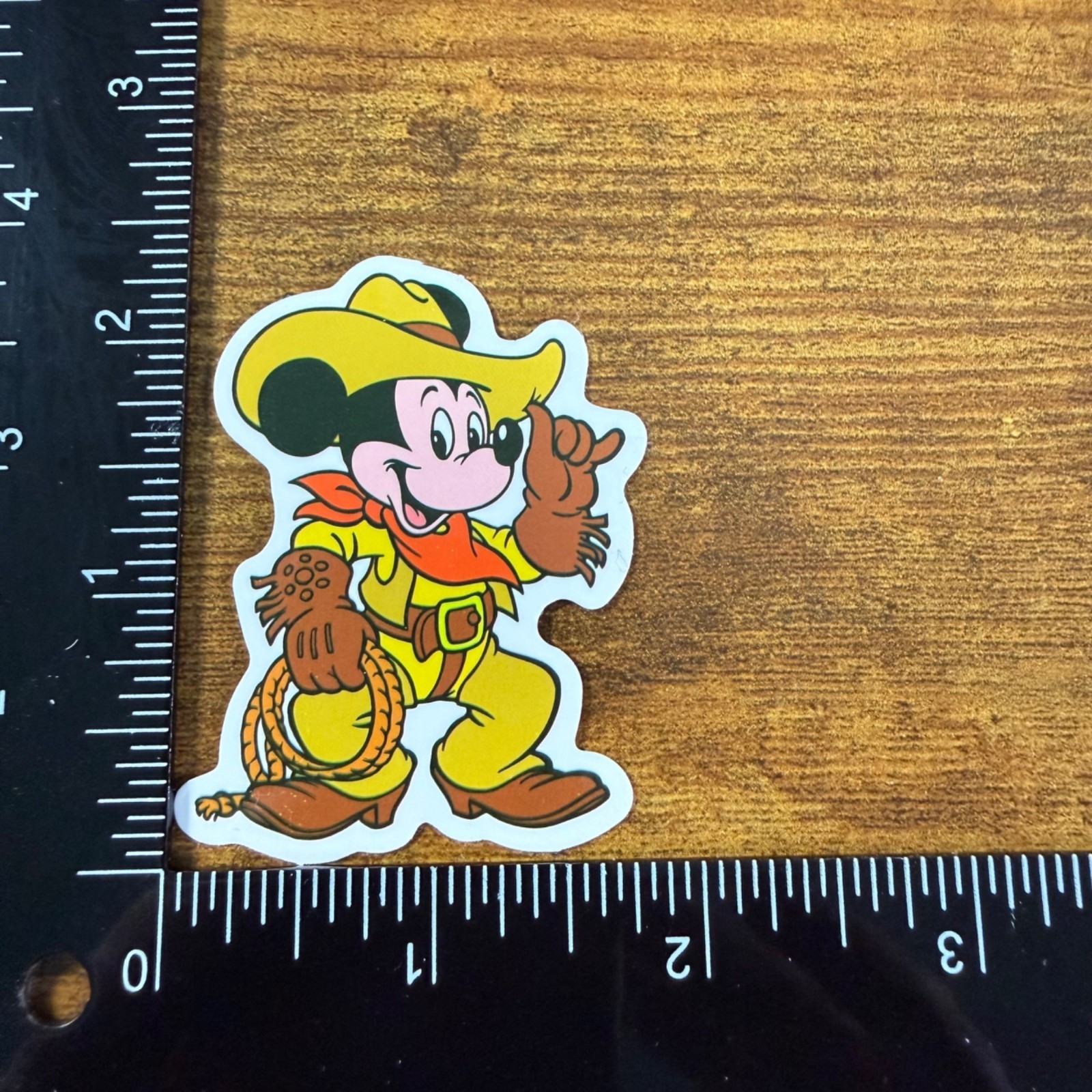 3 Stickers Disney Mickey Donald Eeyore Country Western Vinyl Decal Laptop Phone