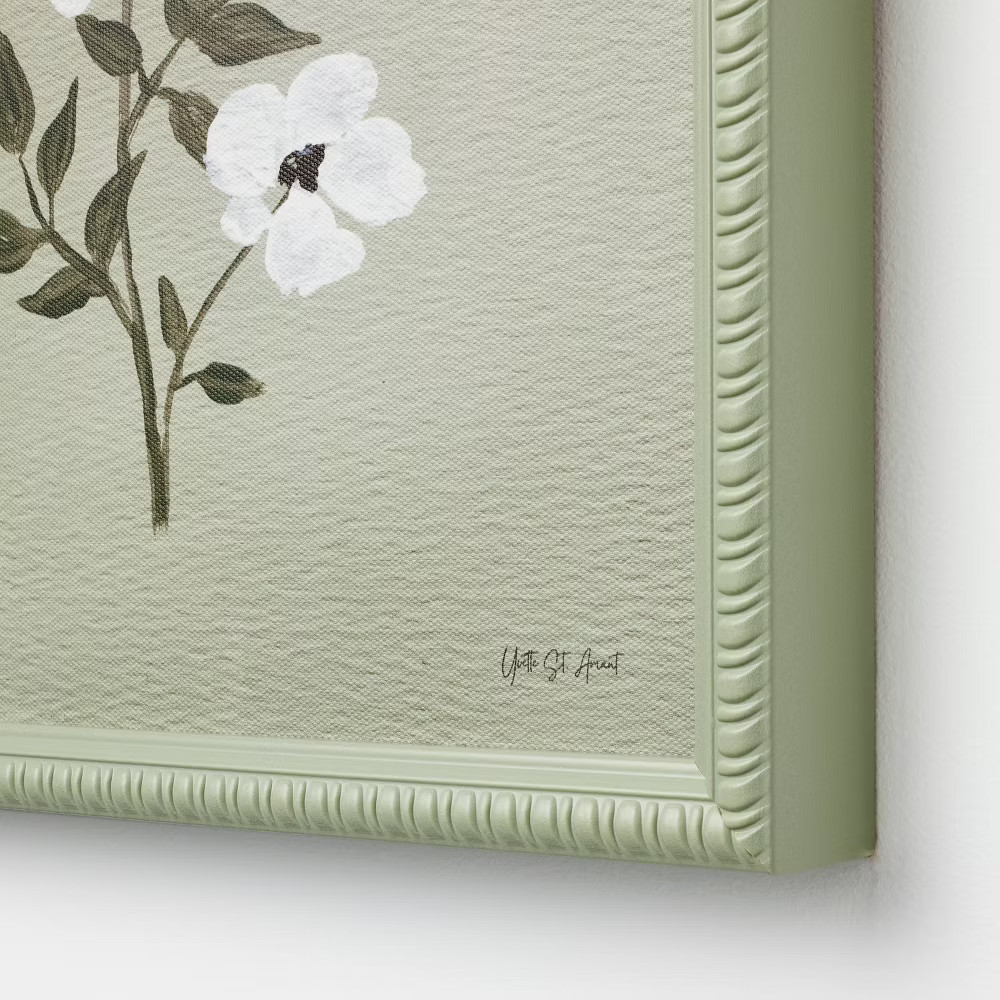 (Set of 3) 12"x16" Flower Framed Arts – Threshold designed with Studio