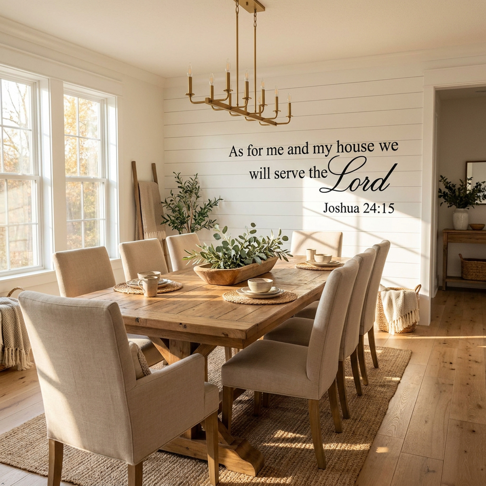 As for Me and My House Joshua 24:15 Vinyl Wall Art Quote decal Bible Verse