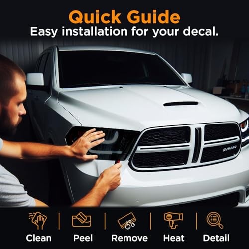 Pre-Cut Front Emblem Tint Compatible with Toyota Tacoma Limited, TRD Dark Smoke