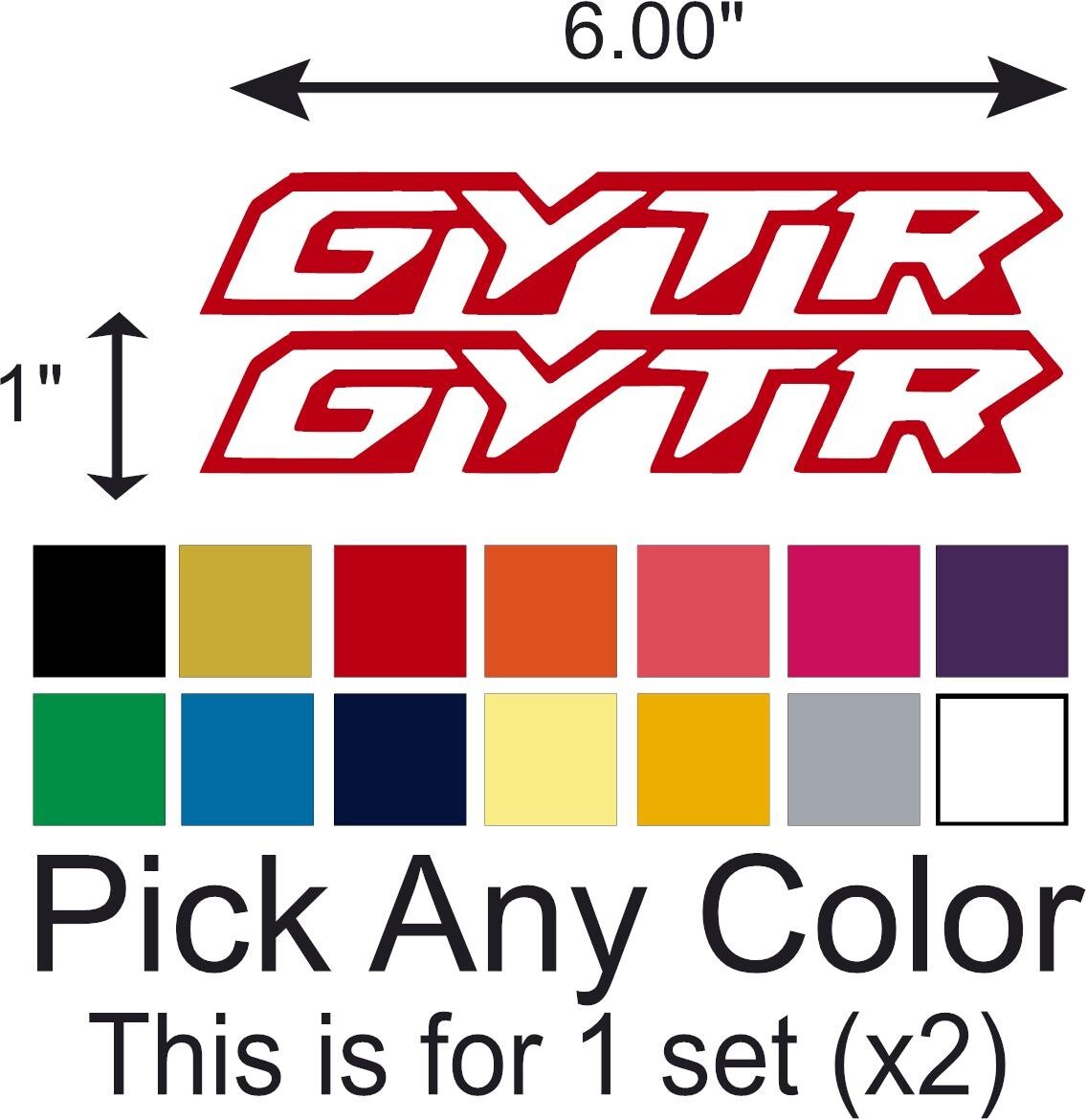 GYTR Yamaha sticker kit set (Buy 2 get 1 free) for Motorcycle