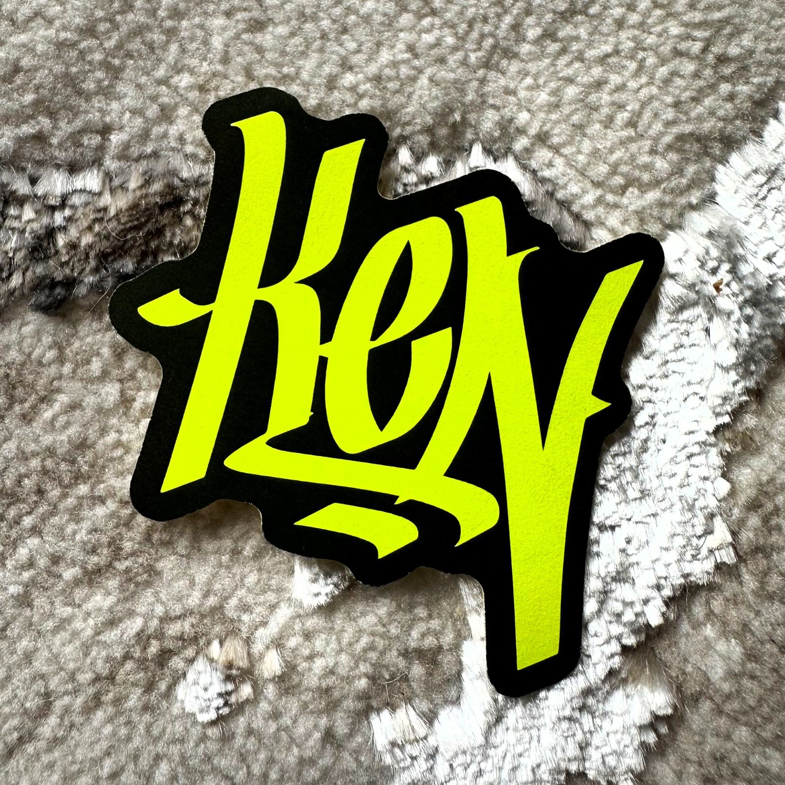 Neon Name Sticker Pack : KEN | for school or Office | graffiti | Calligraphy