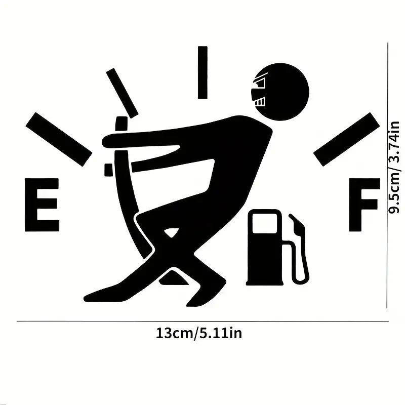 Fuel Tank On Empty Cover Sticker Car Truck SUV