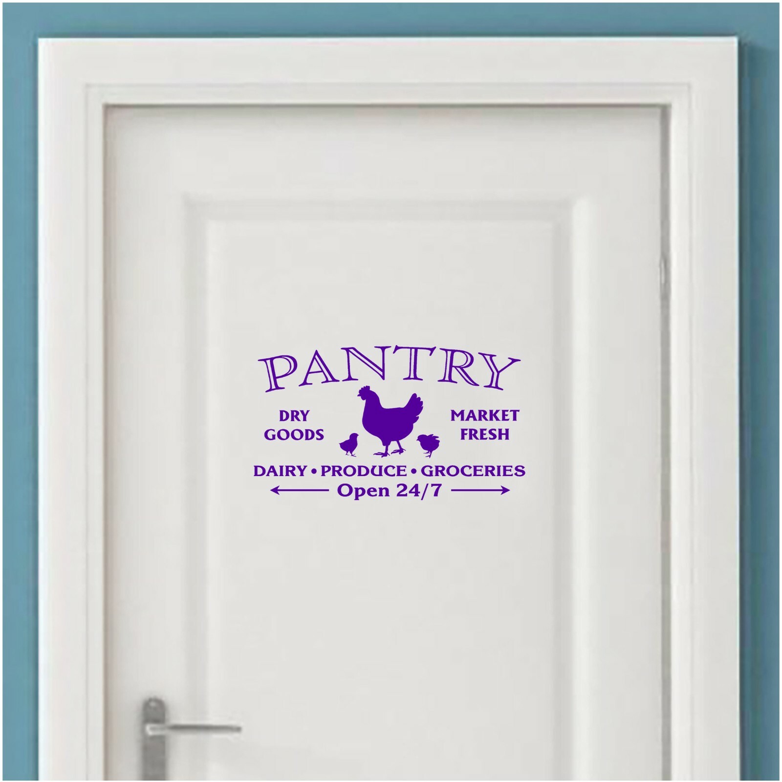 Pantry Door Sign Kitchen Can Food Art Vinyl Home Decor Wall Sticker Decal 188