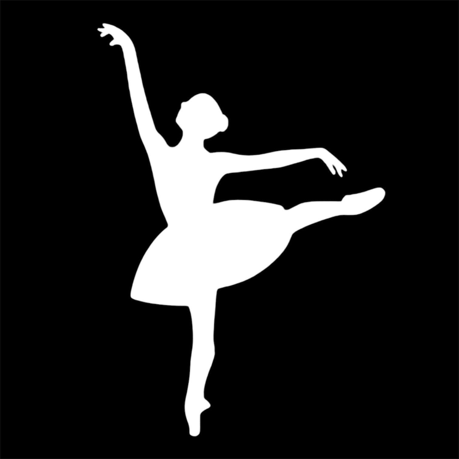 Ballerina dancing #3 Decal for car Windows Laptops most Smooth Surfaces