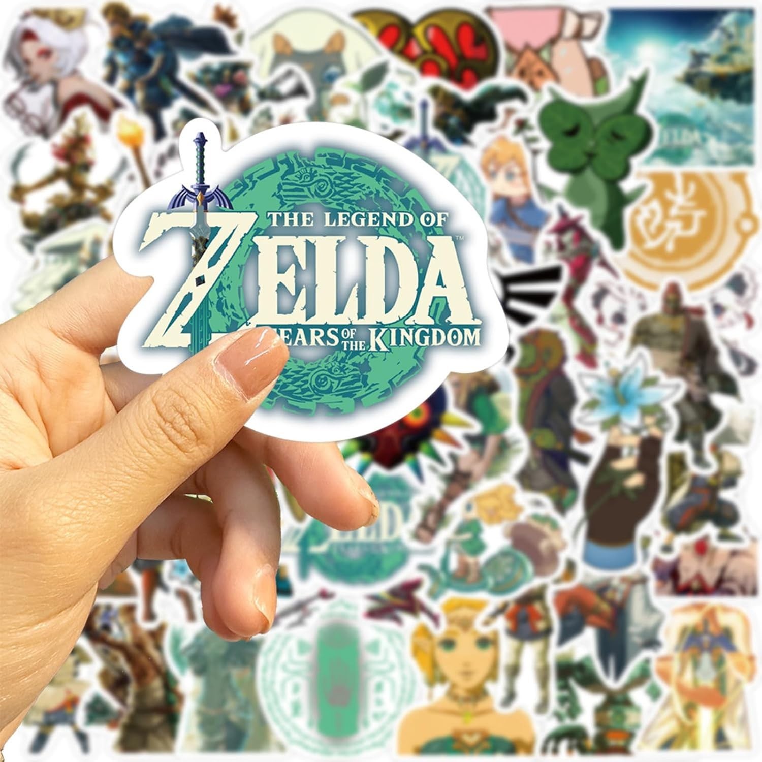 Collectible 50pcs Zelda Vinyl Decals for Personalizing Laptops, Guitars & Bikes