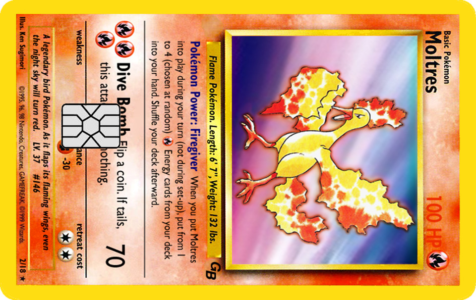 Pokémonster Card Collection Credit Card Skin / Wrap Decal Pre-Cut Sticker