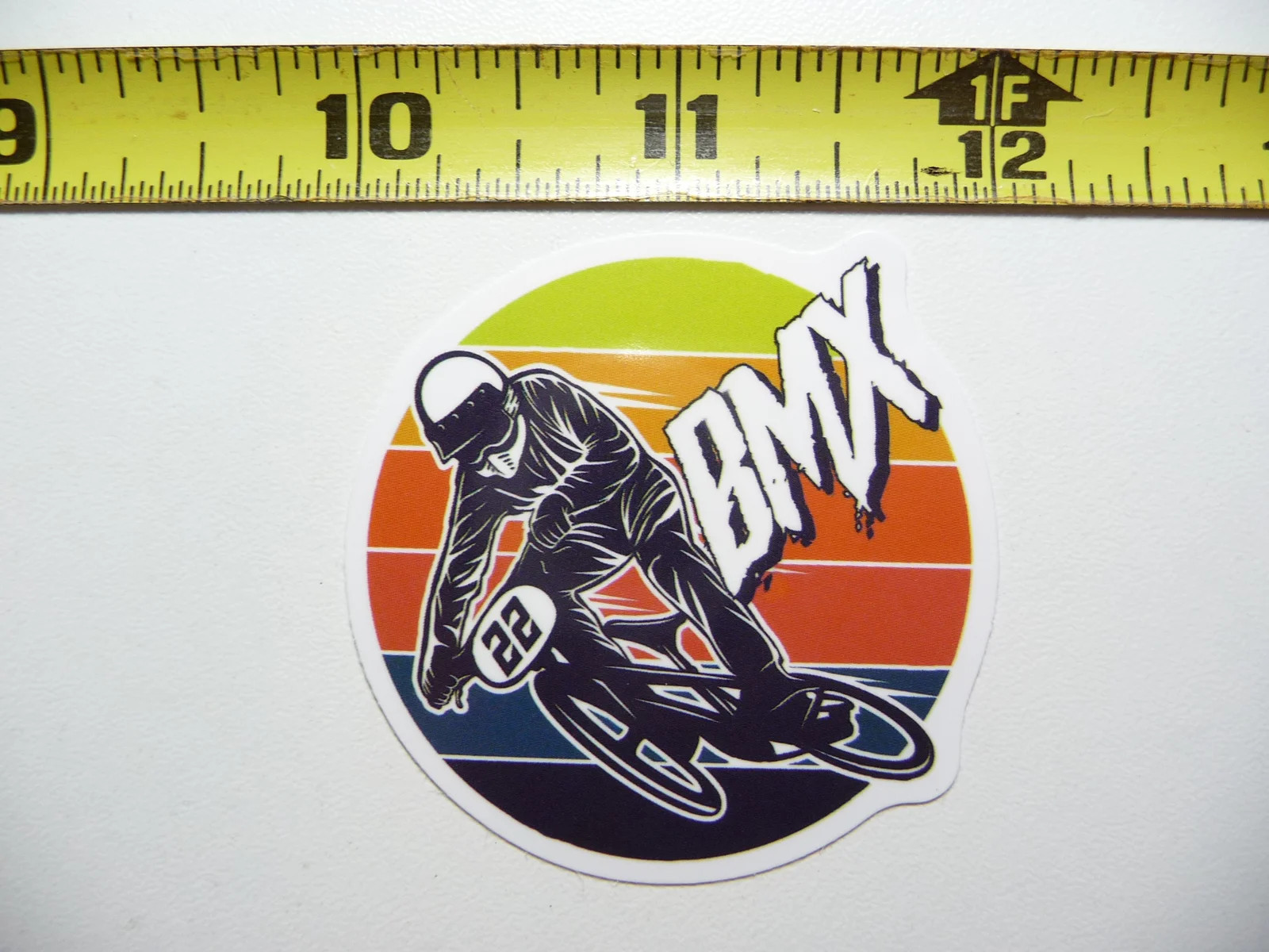 BMX BIKE SMALL STICKER DECAL RACING SUNSET FAN LOVE TEAM VET FUNNY